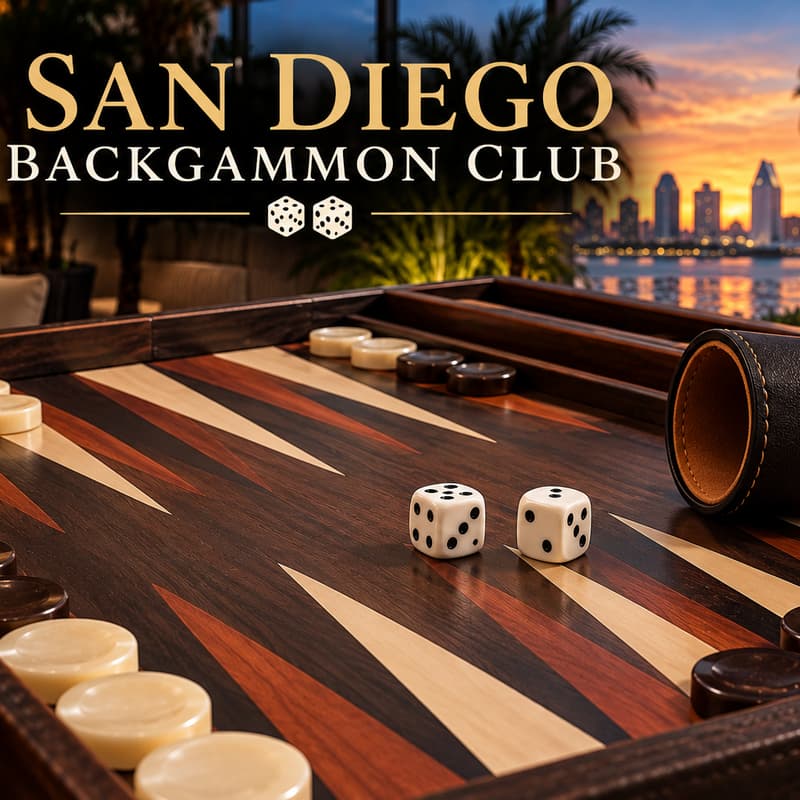 Cover Image for π²π² ROLL THE DICE! π² SAN DIEGO BACKGAMMON CLUB π² EVERY WEDNESDAY! π²π²