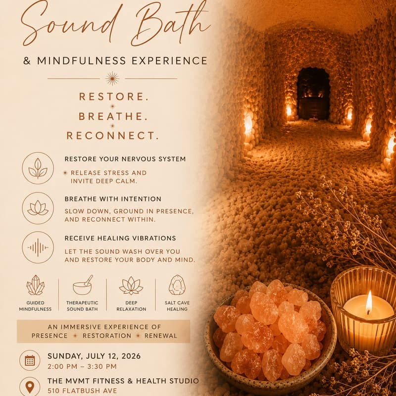 Cover Image for Salt Cave Sound Bath & Mindfulness Experience