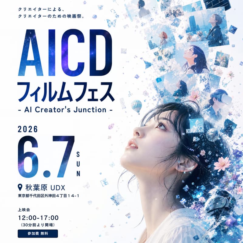 Cover Image for AICDフィルムフェス -AI Creators' Junction-