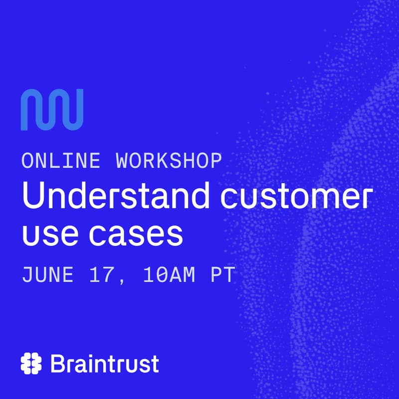 Cover Image for Online workshop: Understand customer use cases