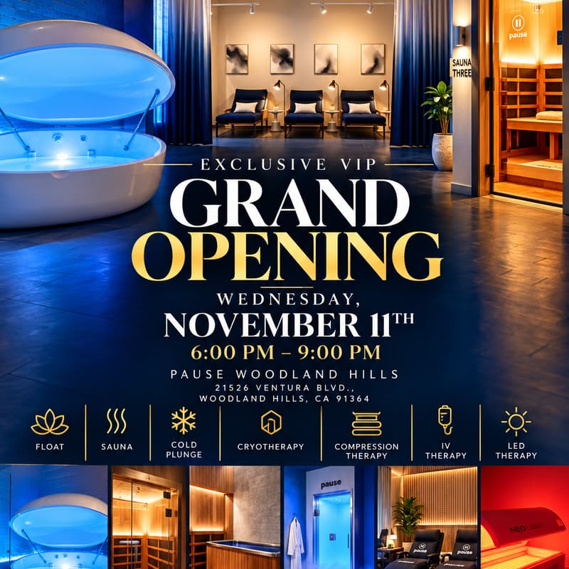 Cover Image for Pause Woodland Hills VIP Grand Opening