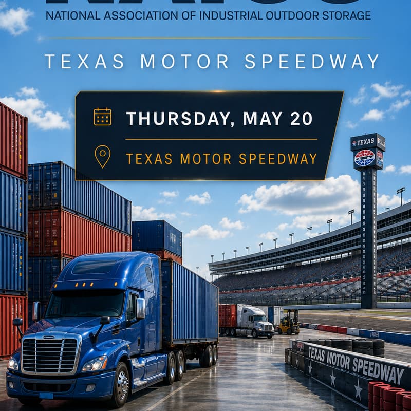 Cover Image for 2027 NAIOS INDUSTRIAL OUTDOOR STORAGE SUMMIT - TEXAS MOTOR SPEEDWAY “A SUMMIT FOR ELITE IOS PROFESSIONALS HOSTED BY IOS PROFESSIONALS”