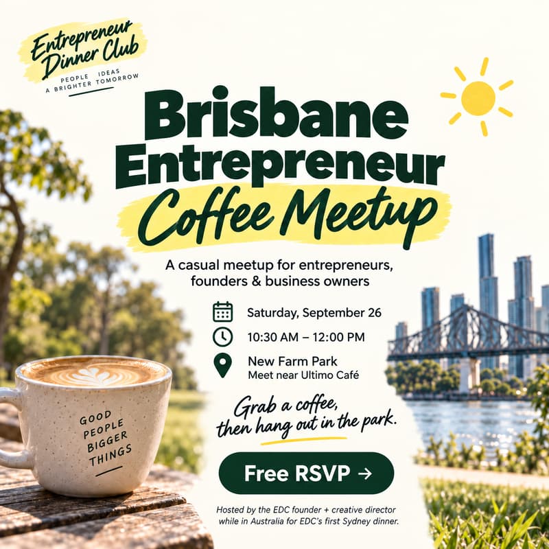 Cover Image for Brisbane Entrepreneur Coffee Meetup
