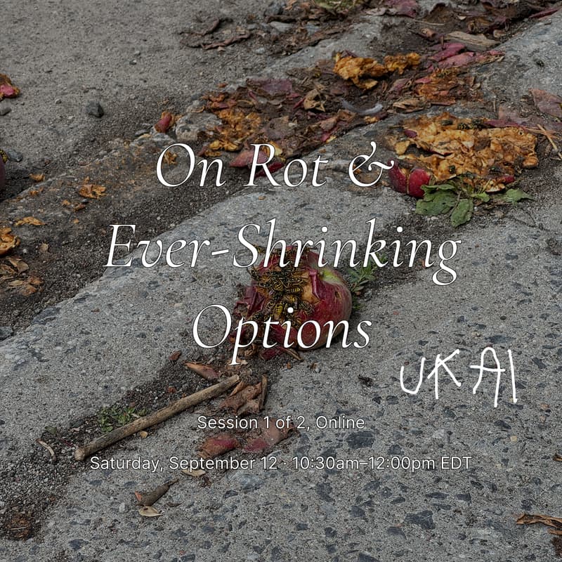 Cover Image for On Rot & Ever-Shrinking Options | Public Session 1 of 2 | September 12 (10:30am–12pm EDT)