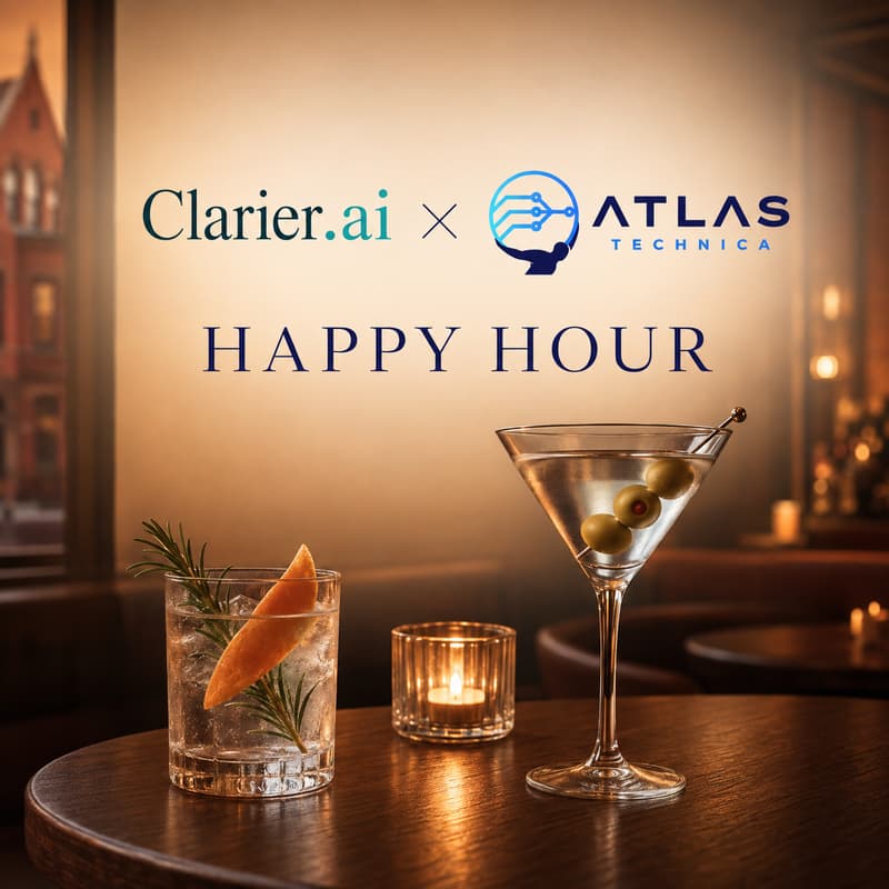 Cover Image for Clarier.ai & Atlas Technica | Happy Hour at Sonsie