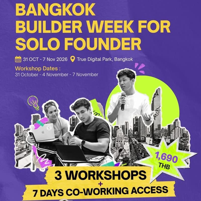 Cover Image for Bangkok Builder Week for Solo Founders