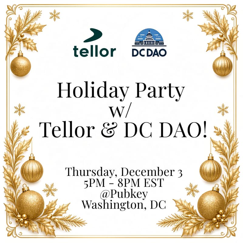 Cover Image for Holiday Party with Tellor & DC DAO!