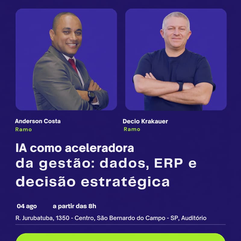 Cover Image for IA como aceleradora da gestão: dados, ERP e decisão estratégica no futuro das empresas
