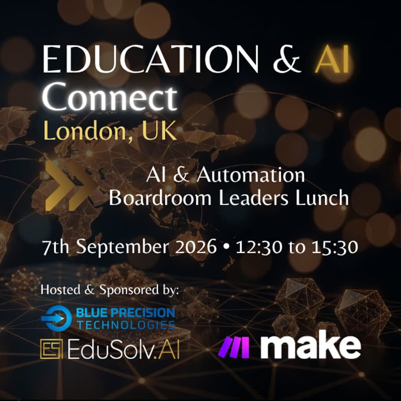 Cover Image for Education & AI Connect: Leaders Discussion on AI & Automation (Lunch & Learn. Invite-only)