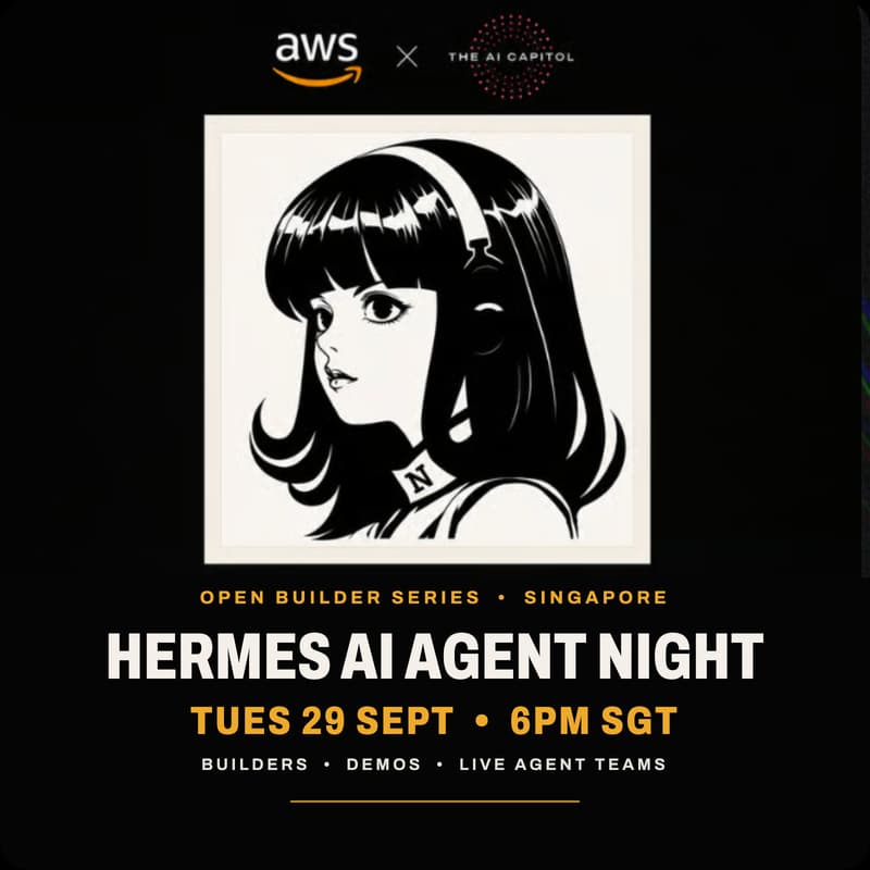 Cover Image for Hermes AI Agent Night - The AI Capitol & Amazon Web Services