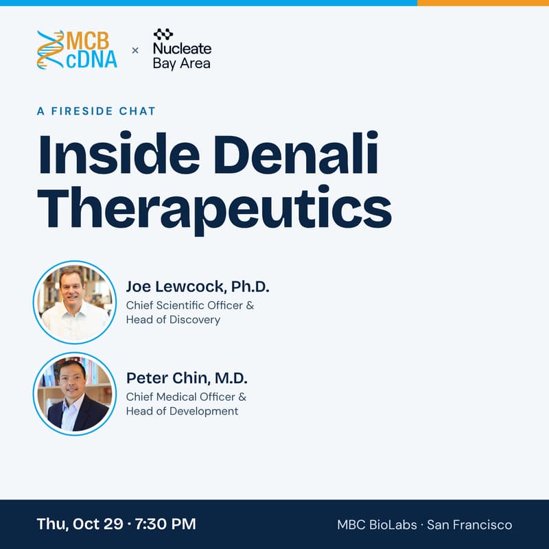 Cover Image for Inside Denali Therapeutics: A Fireside Chat with Peter Chin & Joe Lewcock