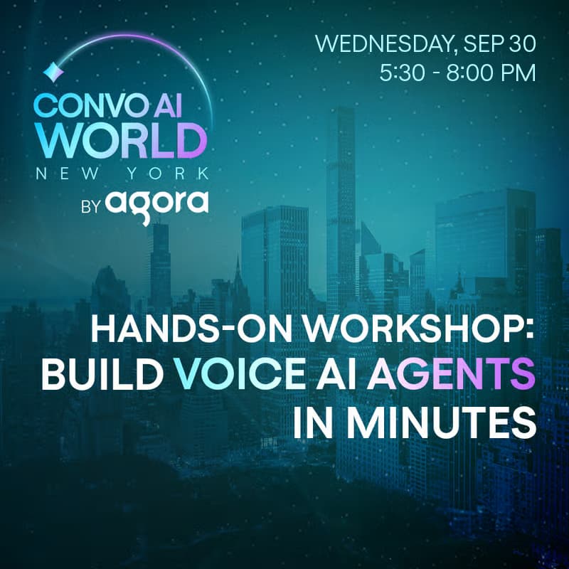 Cover Image for NYC Workshop: Build Voice AI Agents in Minutes