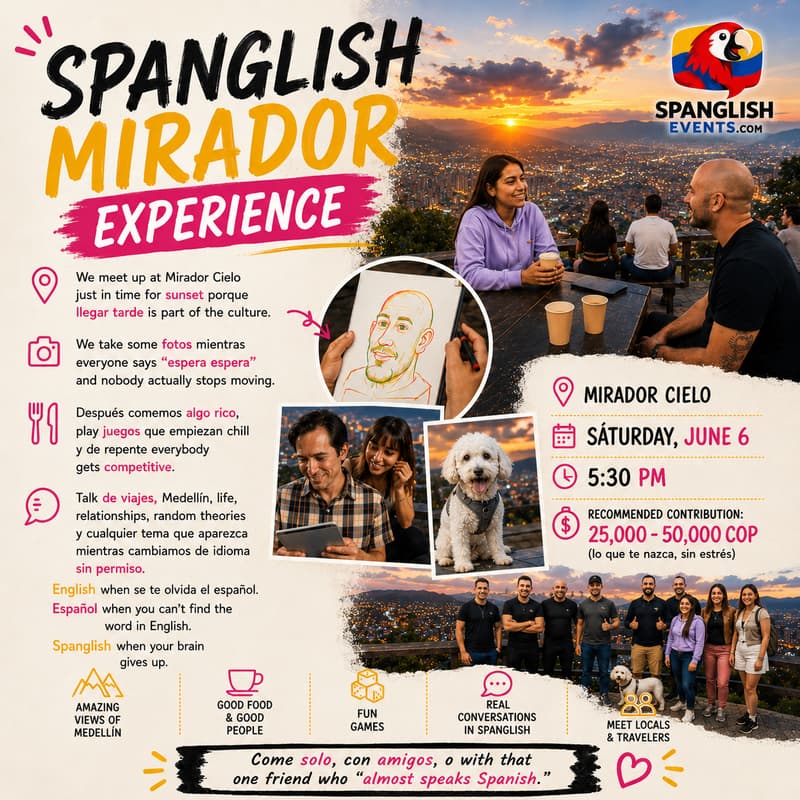 Cover Image for 🌅 SPANGLISH MIRADOR EXPERIENCE 🌅