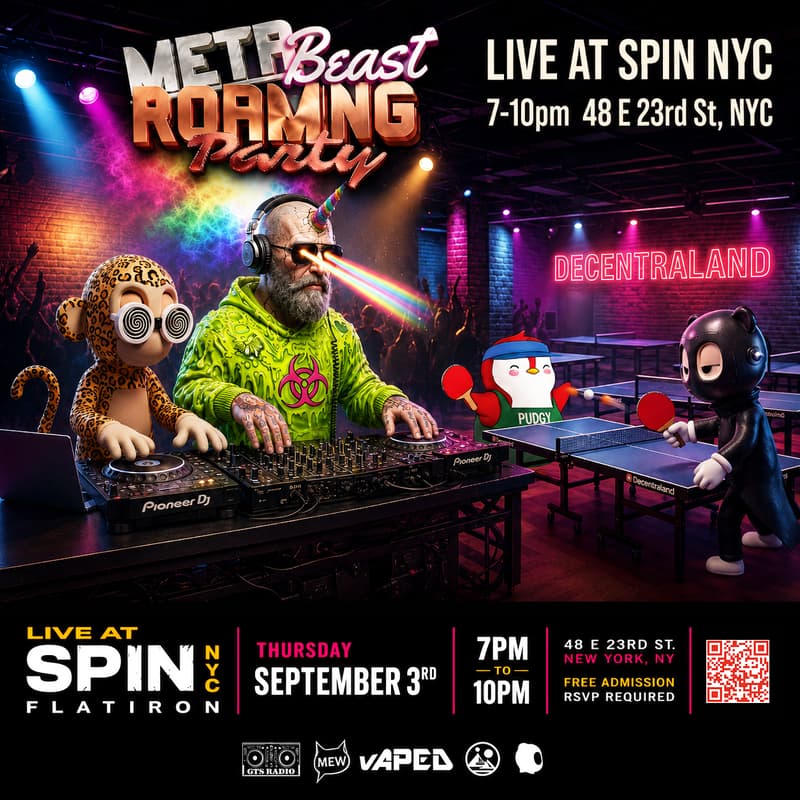 Cover Image for The Meta Beast Roaming Party Live From NYC Decentraland Community Meet up