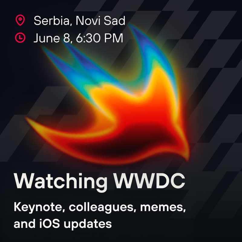Cover Image for WWDC Event Novi Sad hosted by Mercury Development [June 8 at 18:30]