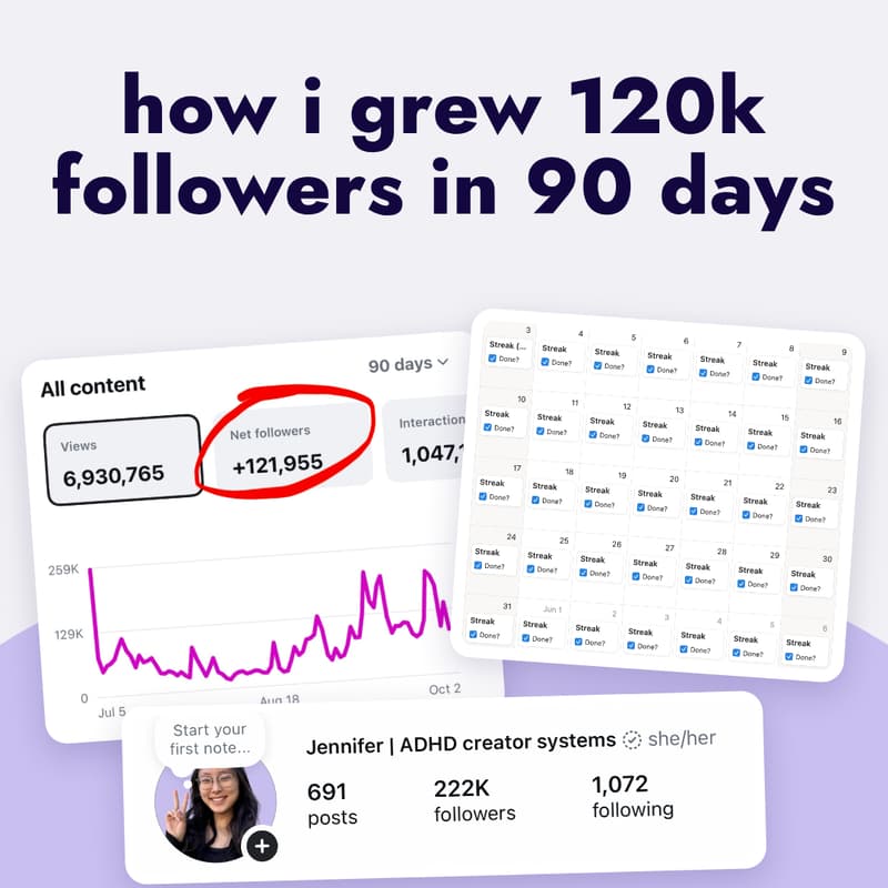 Cover Image for how i grew 120k followers in 90 days (free live workshop)