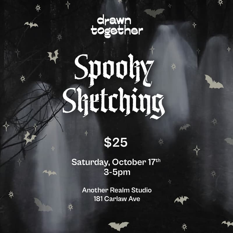 Cover Image for Drawn Together: Spooky Sketching Vol II