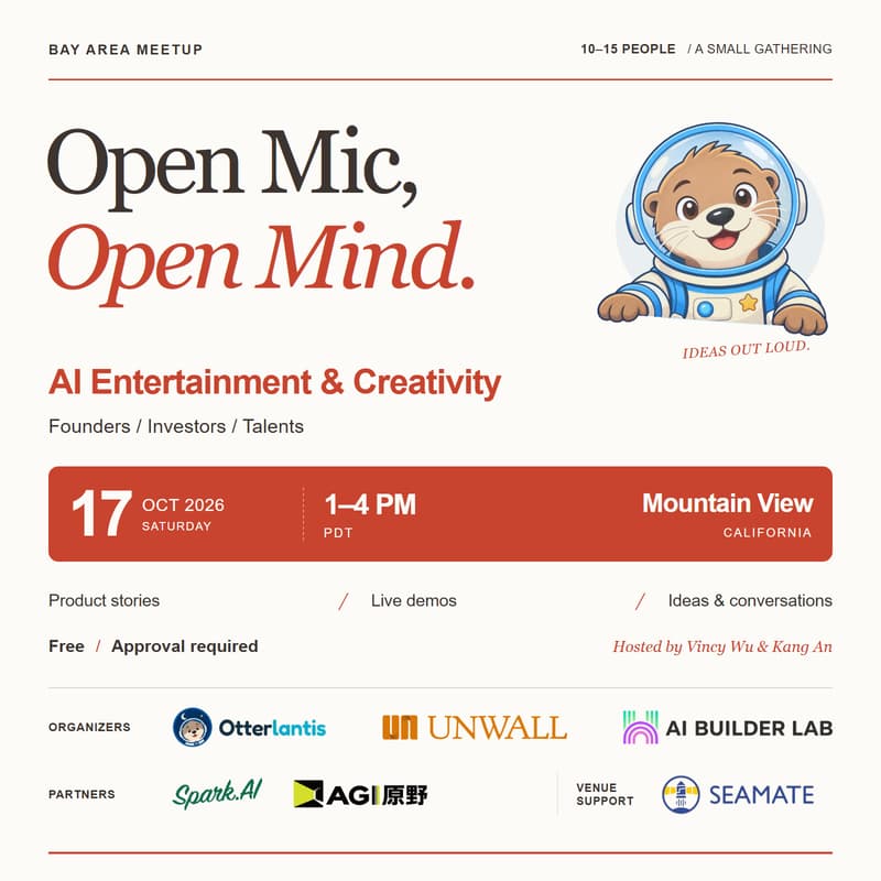 Cover Image for AI Entertainment & Creativity Meetup