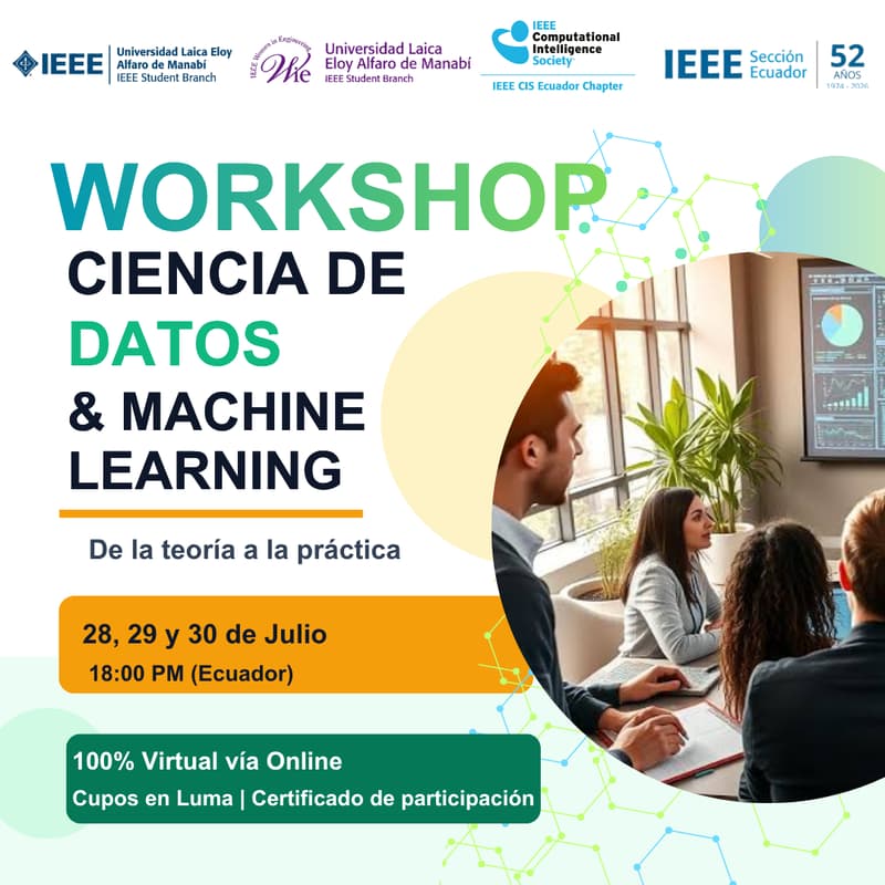 Cover Image for WORKSHOP VIRTUAL: CIENCIA DE DATOS & MACHINE LEARNING