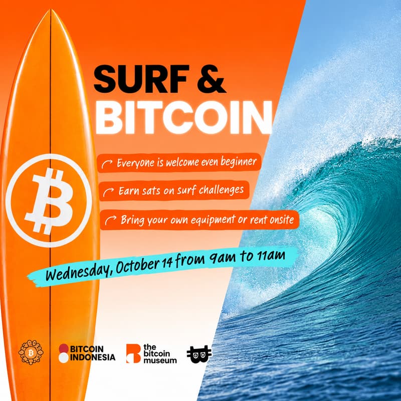 Cover Image for Surf & Bitcoin - Bali Bitcoin Island