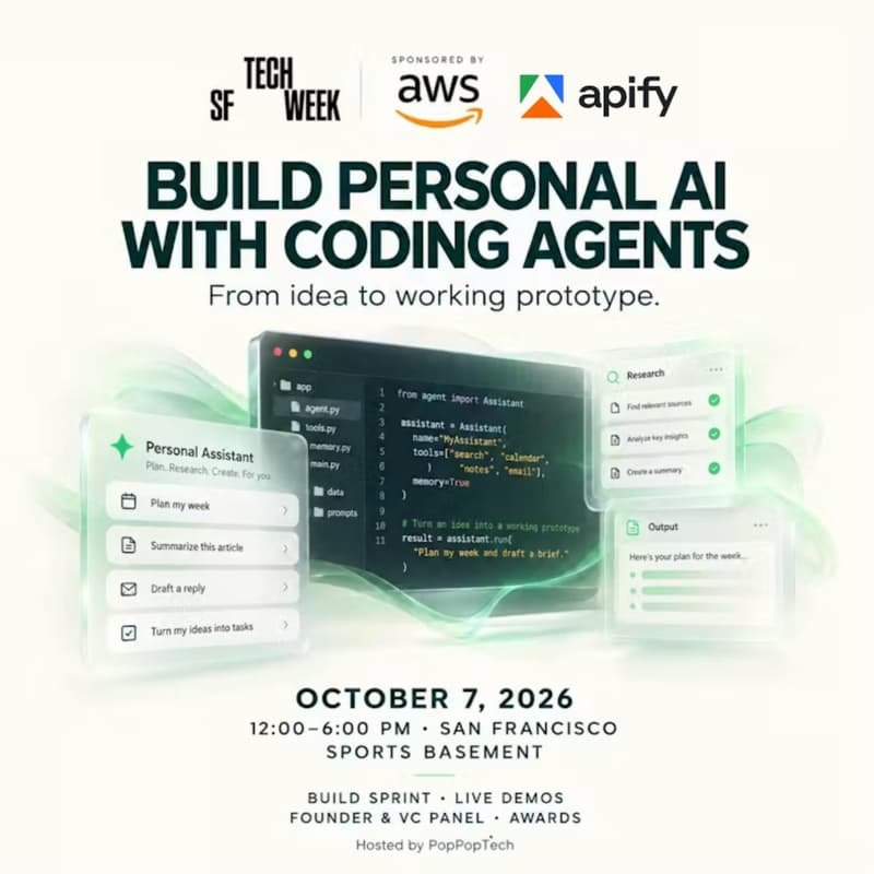 Cover Image for Build Personal AI with Coding Agents - #SF TechWeek