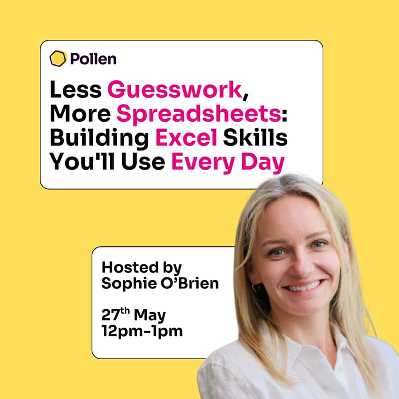 Cover Image for Less Guesswork, More Spreadsheets: Building Excel Skills You'll Use Every Day