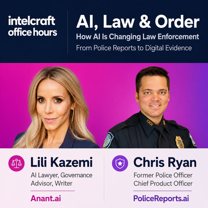 Cover Image for [officehours 49] From Police Reports to Digital Evidence: How AI Is Changing Law Enforcement