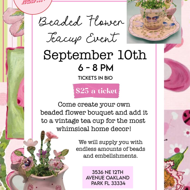 Cover Image for Beaded Tea Cup Event