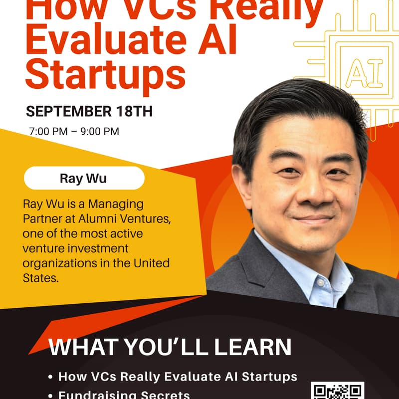 Cover Image for How VCs Really Evaluate AI Startups — with Alumni Ventures Managing Partner Ray Wu