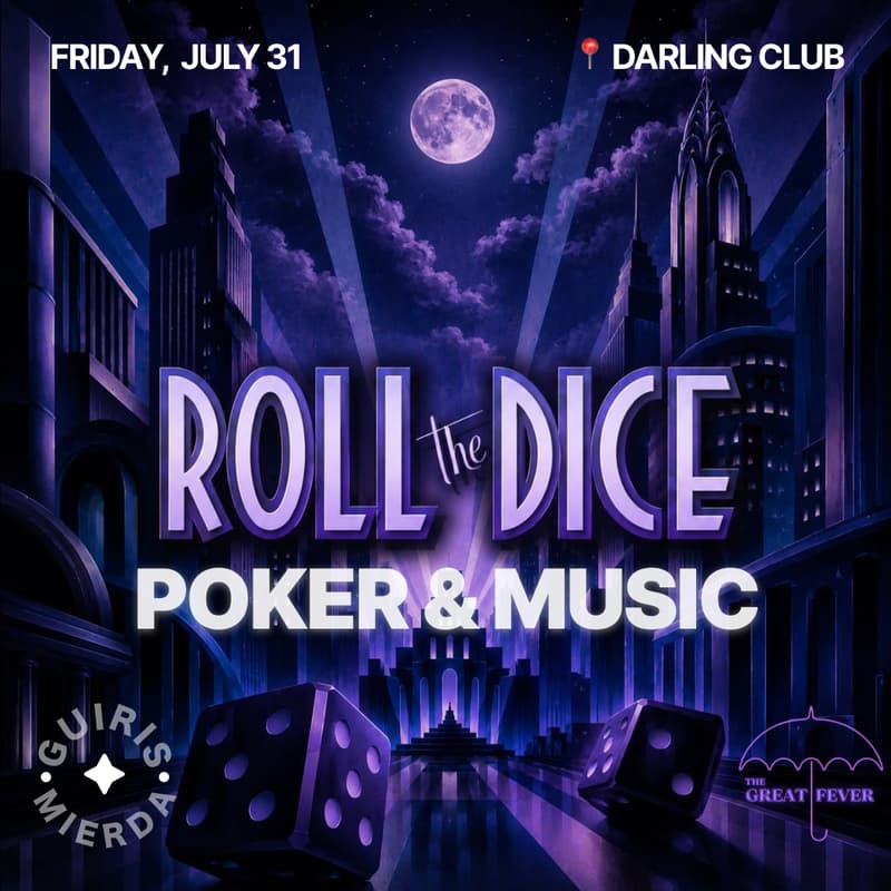 Cover Image for ROLL THE DICE | Poker & Music ♦️♣️
