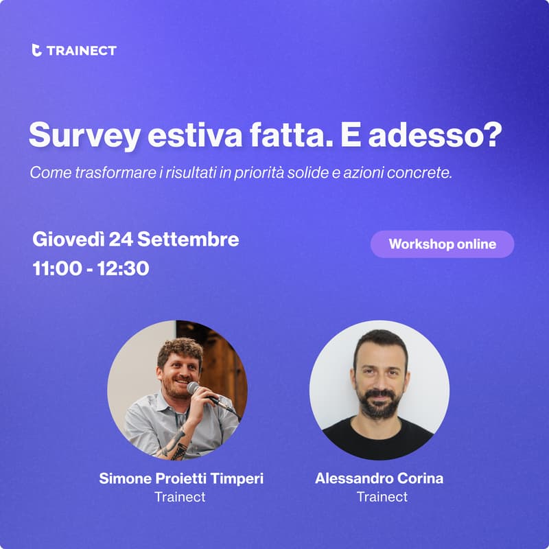 Cover Image for Survey estiva fatta. E adesso?