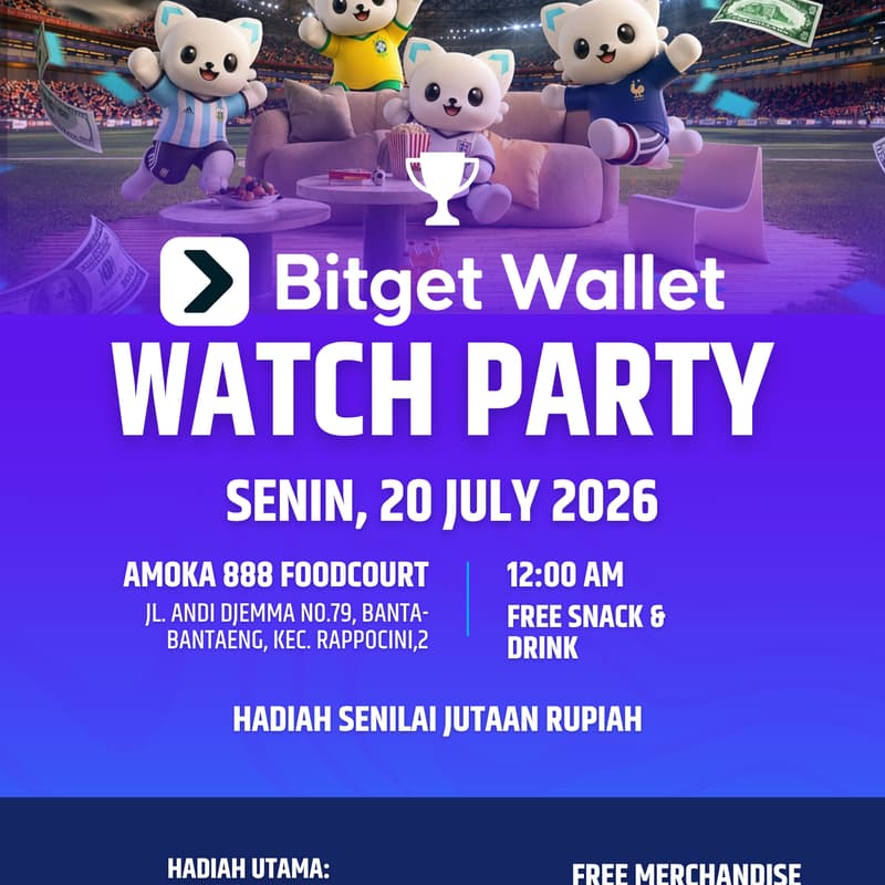 Cover Image for BITGET WALLET FINAL WATCH PARTY MAKASSAR