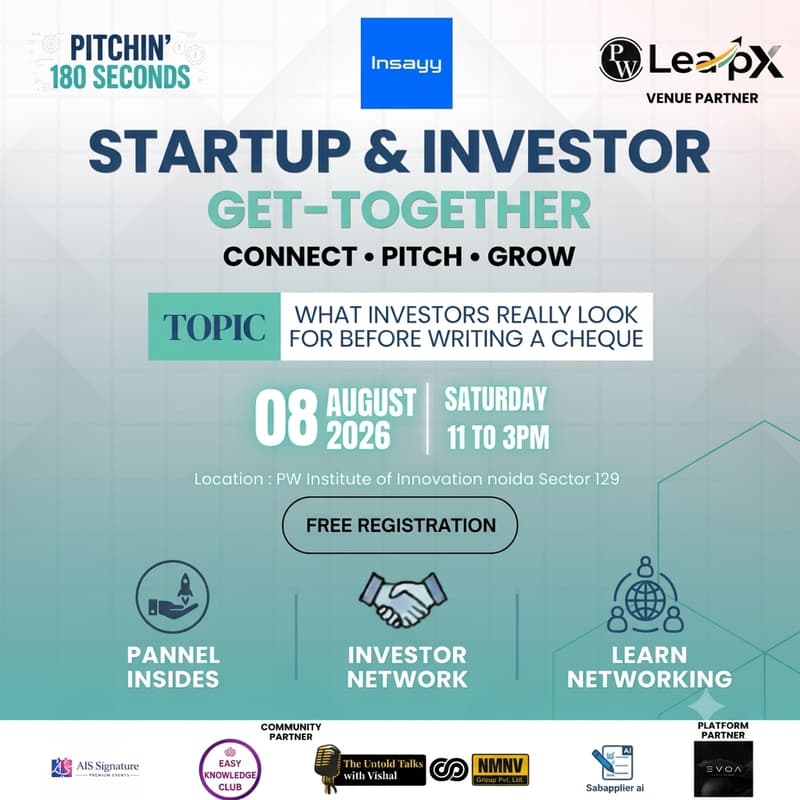 Cover Image for Startup & Investor Get-Together 🚀