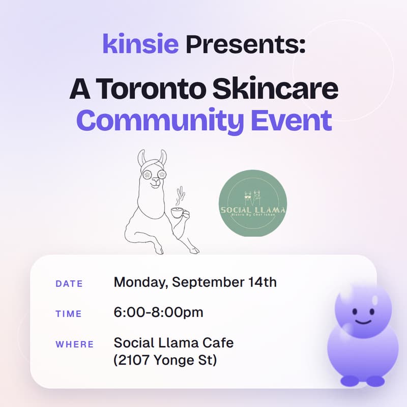 Cover Image for Toronto Skincare Community Event @Social Llama Cafe