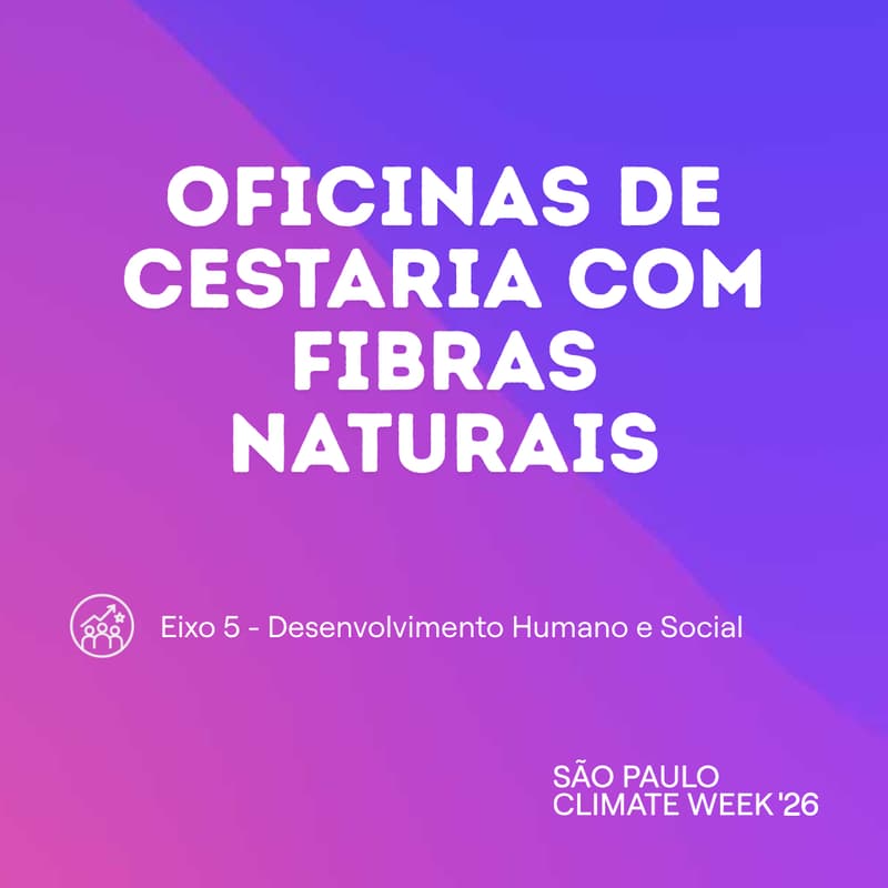 Cover Image for Oficinas de cestaria com fibras naturais
