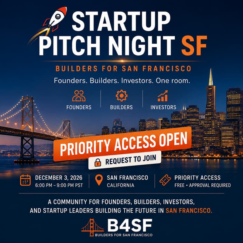 Cover Image for π Startup Pitch Night SF | Builders for San Francisco