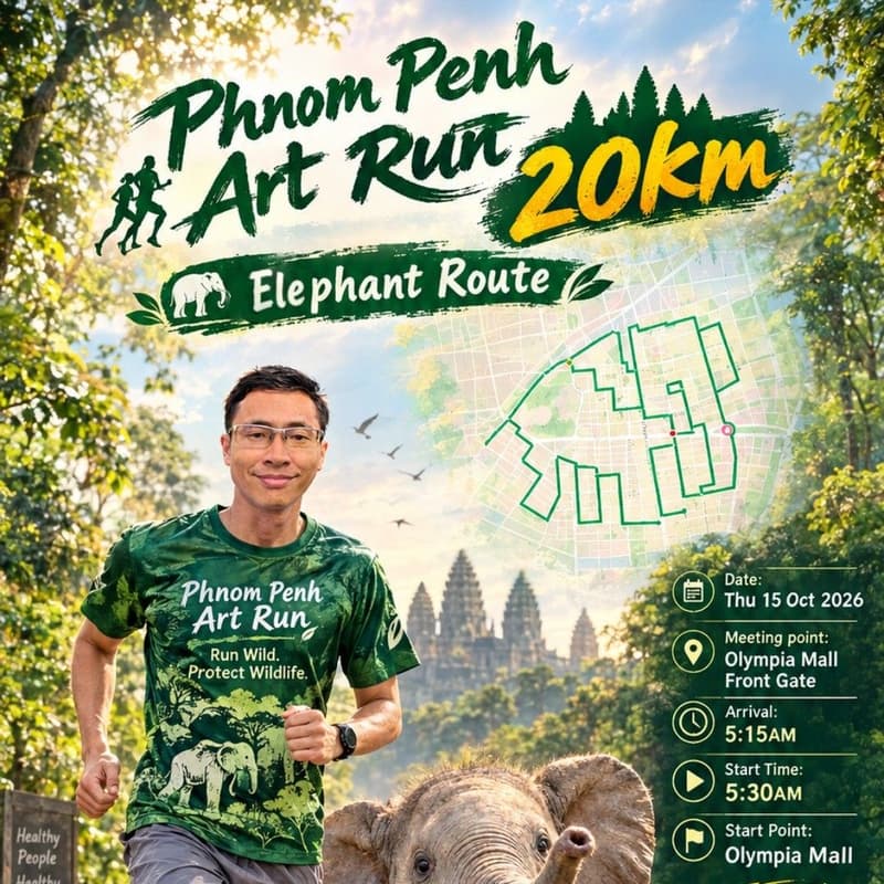 Cover Image for Phnom Penh Art Run 20km - Elephant Route