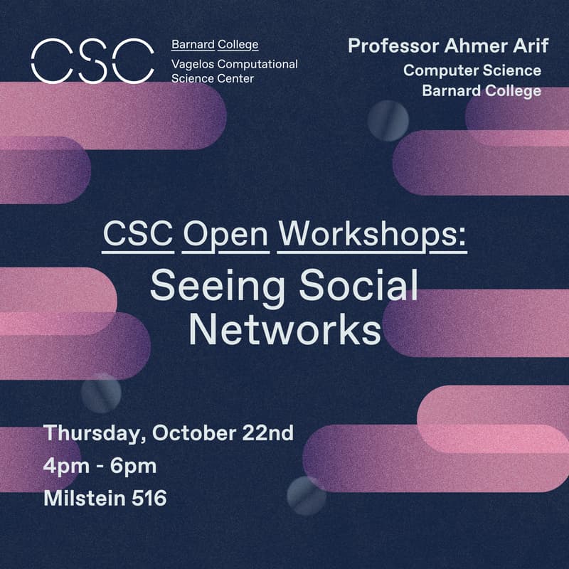 Cover Image for CSC Workshop: Seeing Social Networks
