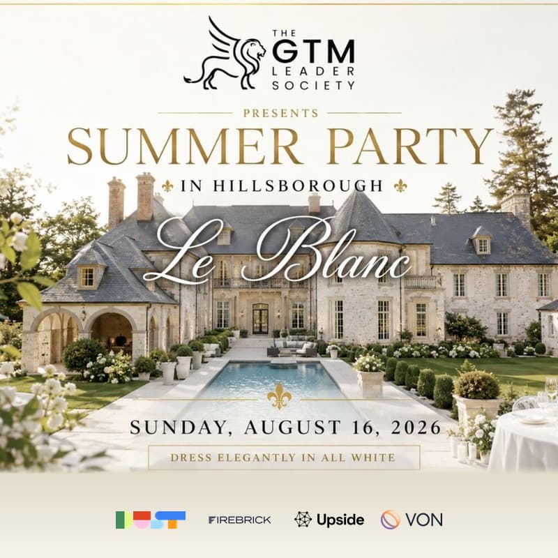 Cover Image for Le Blanc | 8.16.26 @ 3-6PM | GTM Exec Summer Garden Soirée at Bing Crosby's French Château in Hillsborough