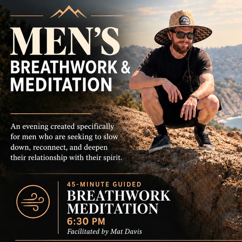 Cover Image for Men’s Breathwork & Meditation Evening