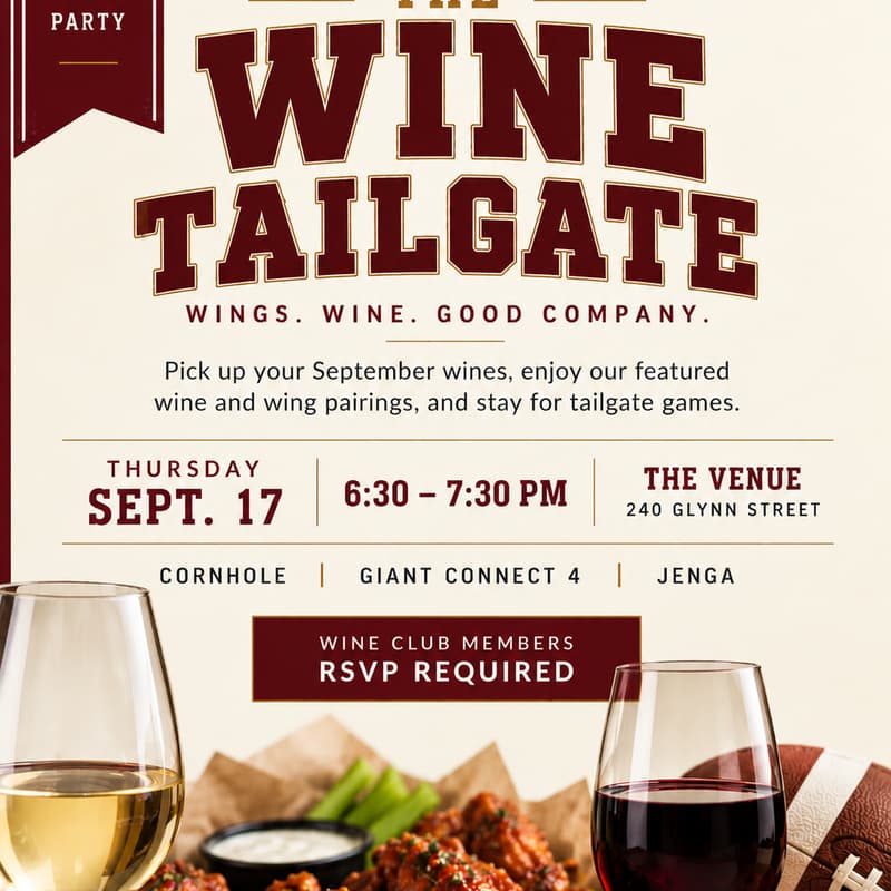 Cover Image for The Wine Tailgate : Wine Club Pickup Party + Tasting