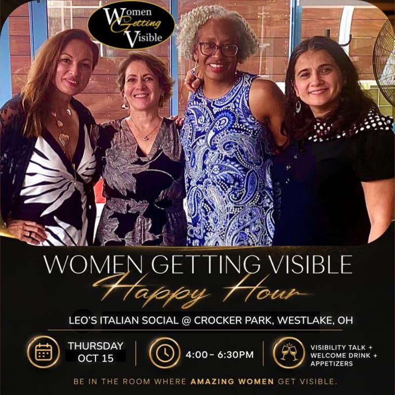 Cover Image for Women Getting Visible on Tour 🥂 Cleveland Happy Hour for Women Entrepreneurs, Creators, & Speakers