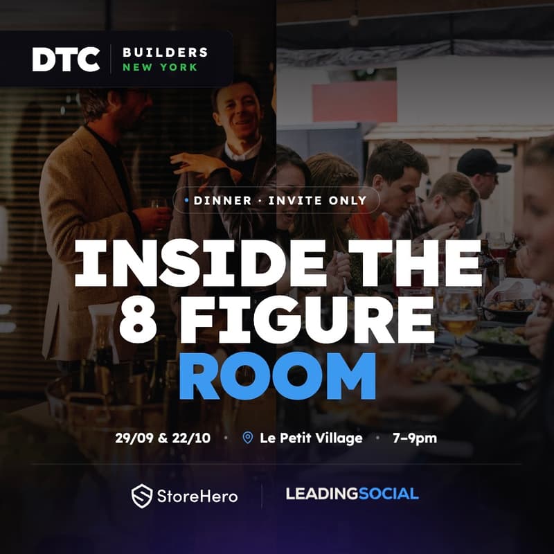 Cover Image for [Brands Only] DTC Dinner | DTC Builders NYC