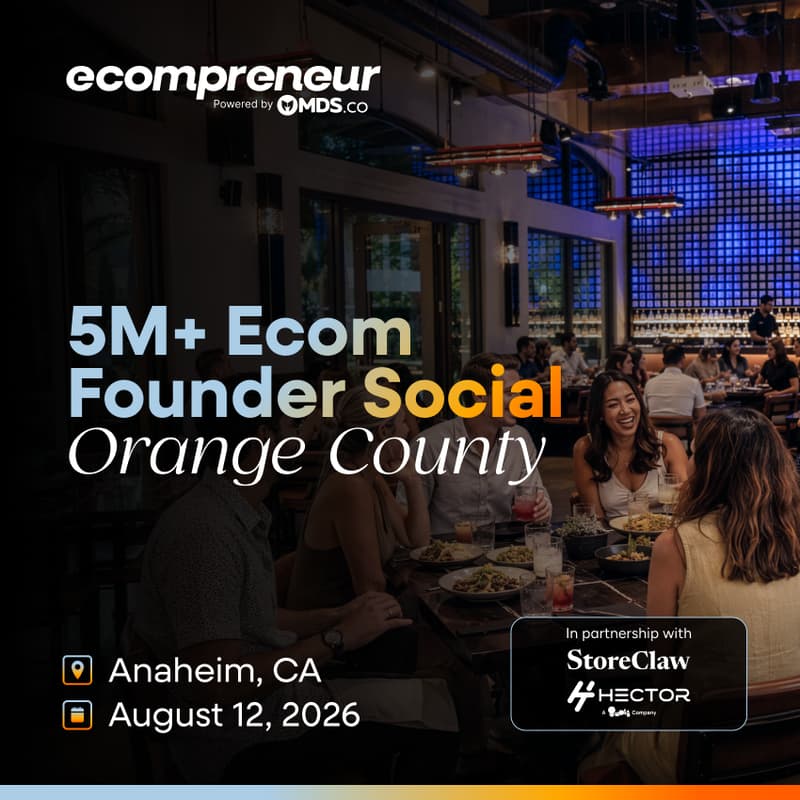 Cover Image for Orange Co Ecom Founder Social Aug 2026