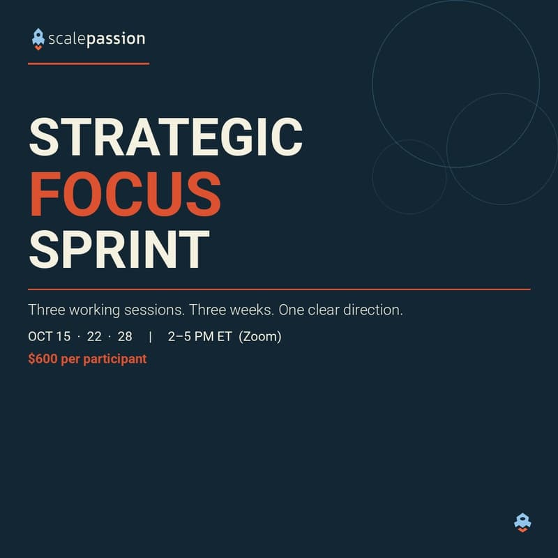 Cover Image for Strategic Focus Sprint
