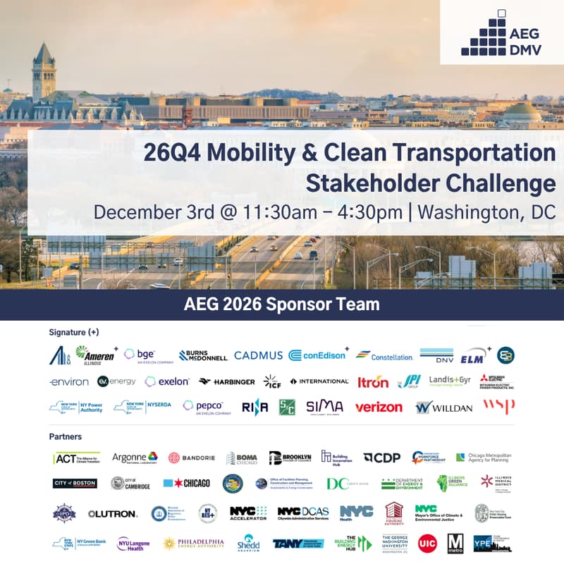Cover Image for AEG DMV 26Q4 Mobility & Clean Transportation Stakeholder Challenge