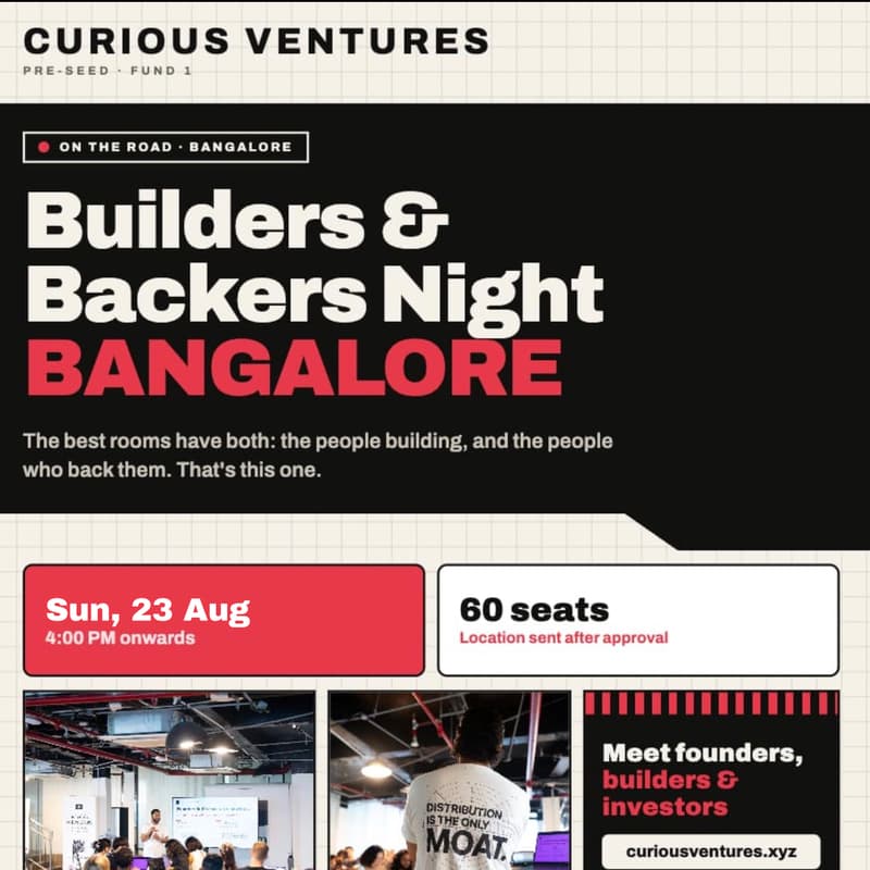 Cover Image for Builders & Backer Night: Bangalore