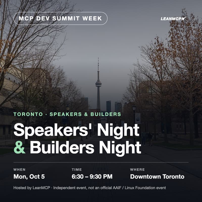 Cover Image for MCP Dev Summit Speakers' Night & Builders Night