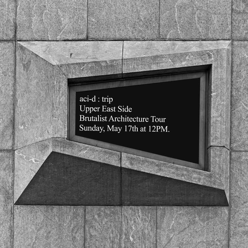 Cover Image for aci-d trip : UES Brutalist Architecture Tour