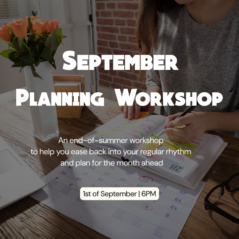 Cover Image for September Planning Workshop